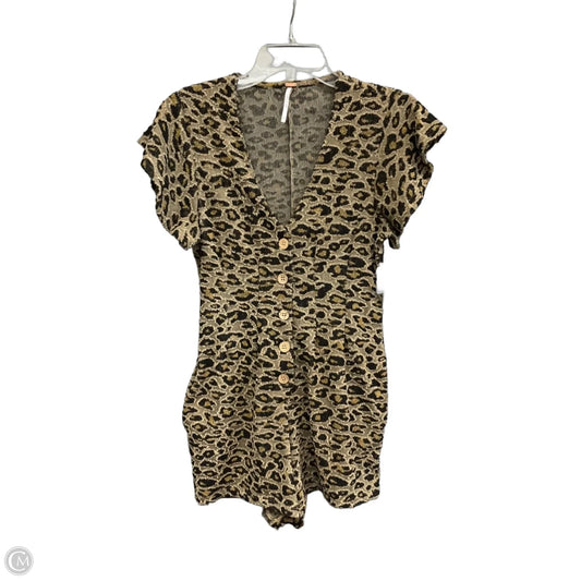 Romper By Free People In Animal Print, Size: Xs
