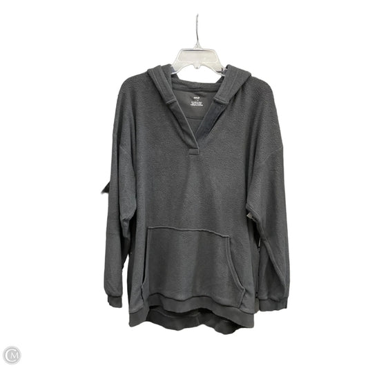 Sweatshirt Hoodie By Aerie In Grey, Size: L