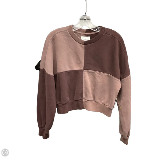 Sweatshirt Crewneck By Abercrombie And Fitch In Maroon, Size: S