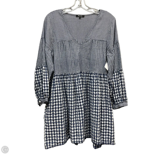 Dress Casual Short By Madewell In Checkered Pattern, Size: M
