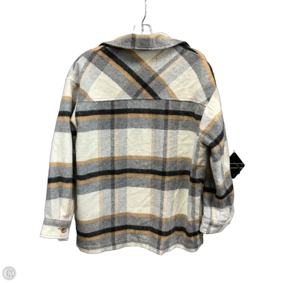Jacket Shirt By Zara In Checkered Pattern, Size: Xs