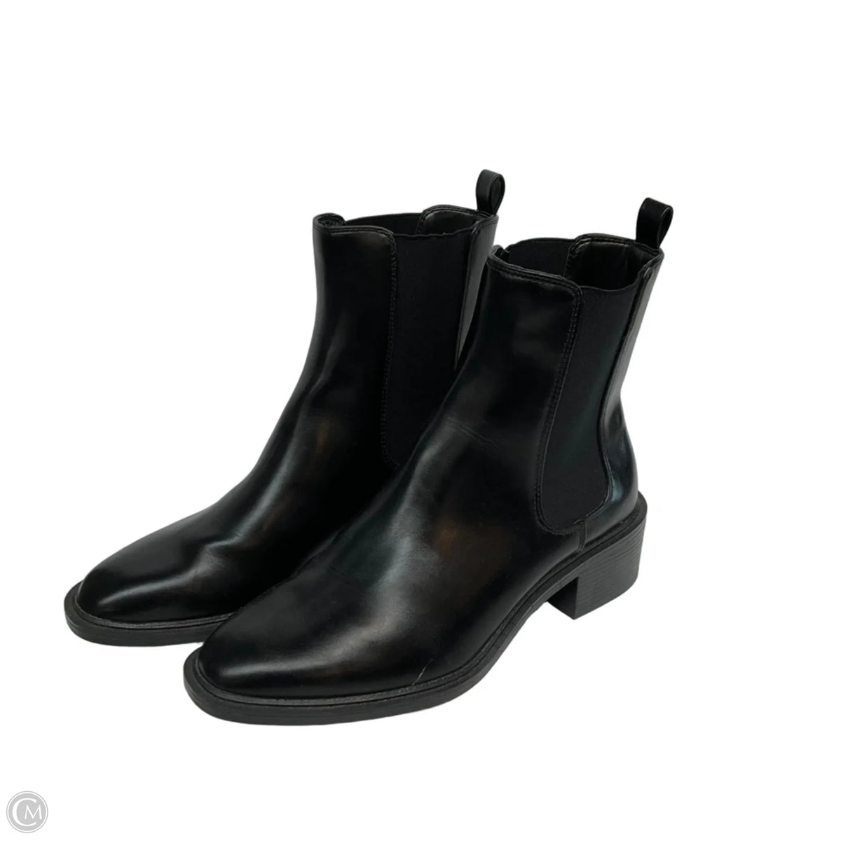 Boots Ankle Heels By Cmc In Black, Size: 8
