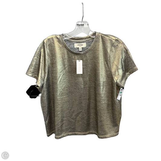 Top Short Sleeve By Porridge In Gold & Silver, Size: M