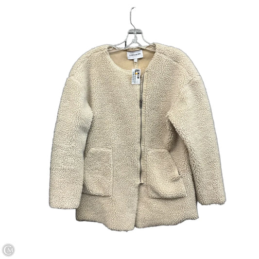 Coat Faux Fur & Sherpa By Elizabeth And James In Cream, Size: S
