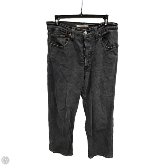 Jeans Straight By Levis In Black, Size: 10