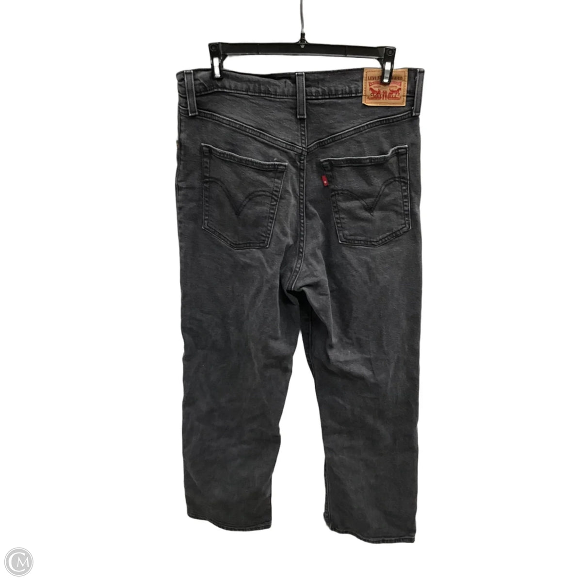 Jeans Straight By Levis In Black, Size: 10