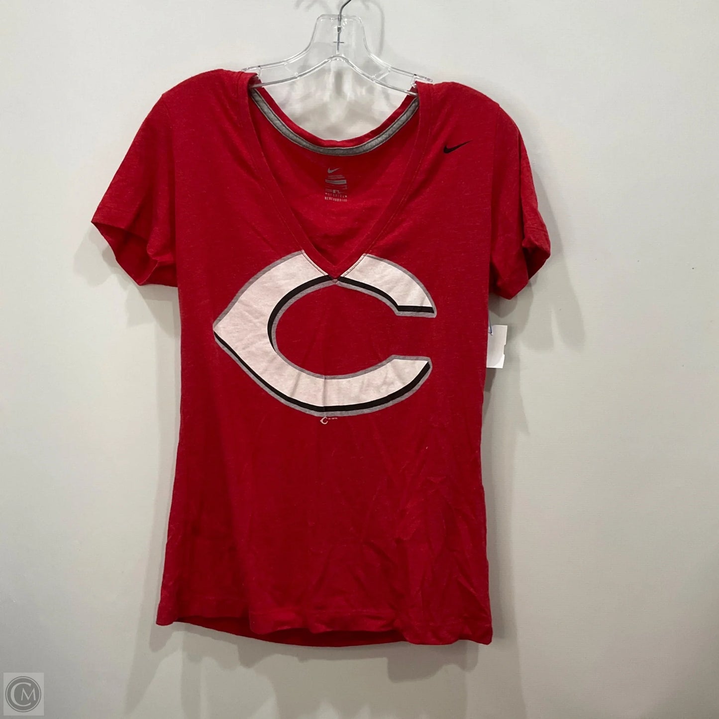 Top Short Sleeve By Nike In Red, Size: L