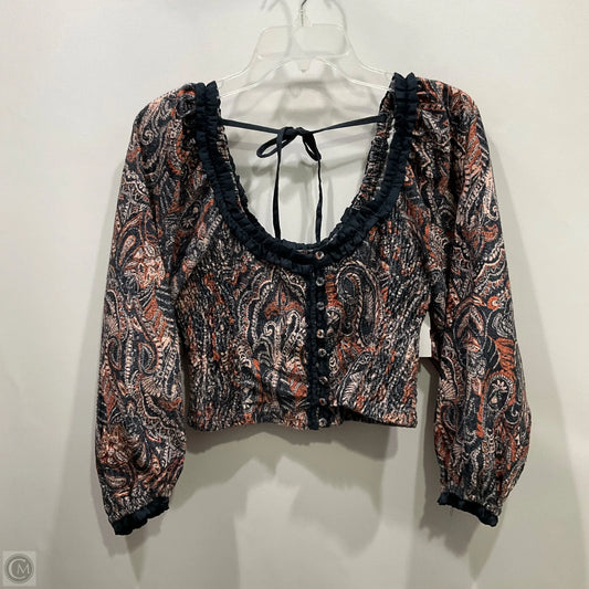 Top Long Sleeve By Free People In Multi-colored, Size: S