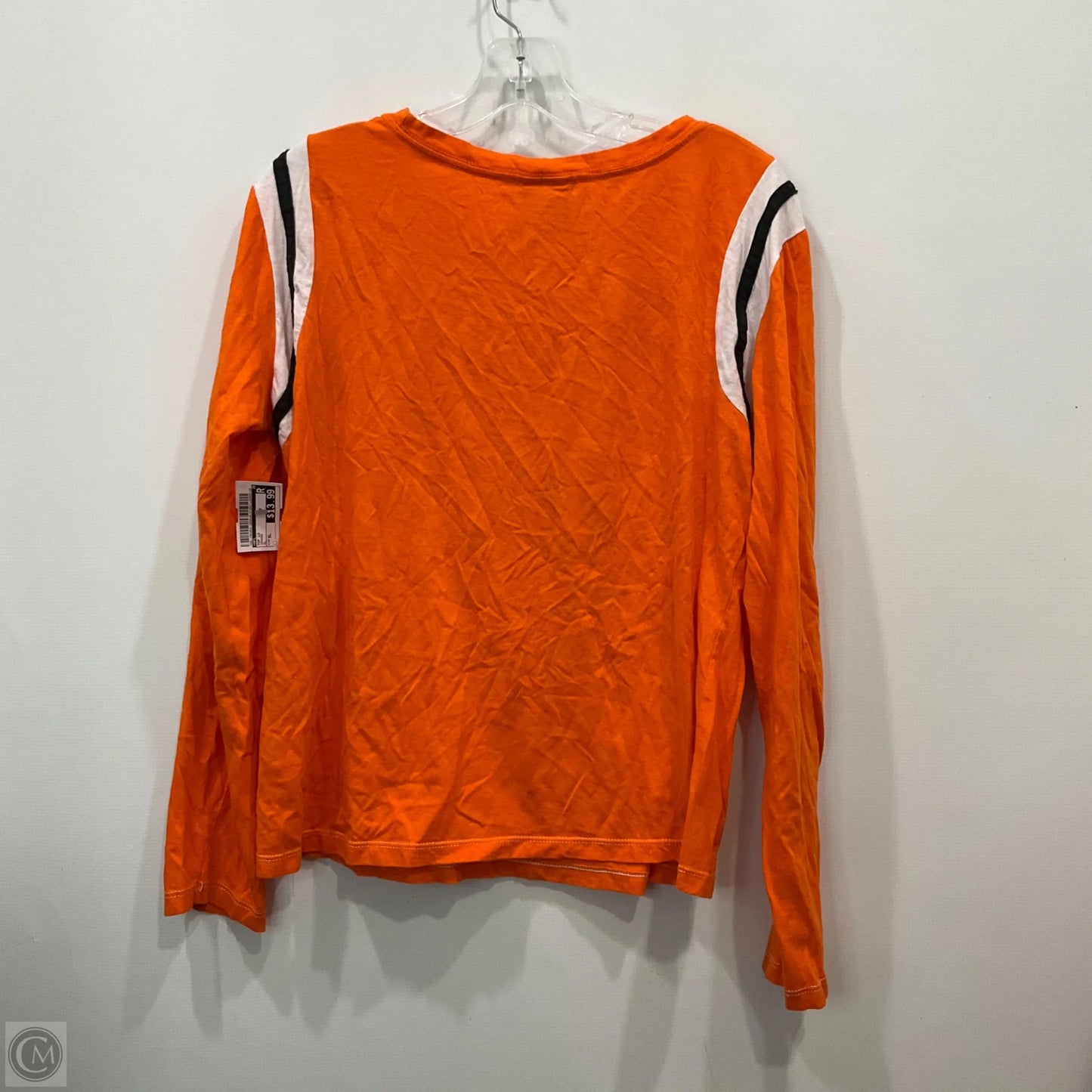 Top Long Sleeve By Nfl In Orange, Size: Xl