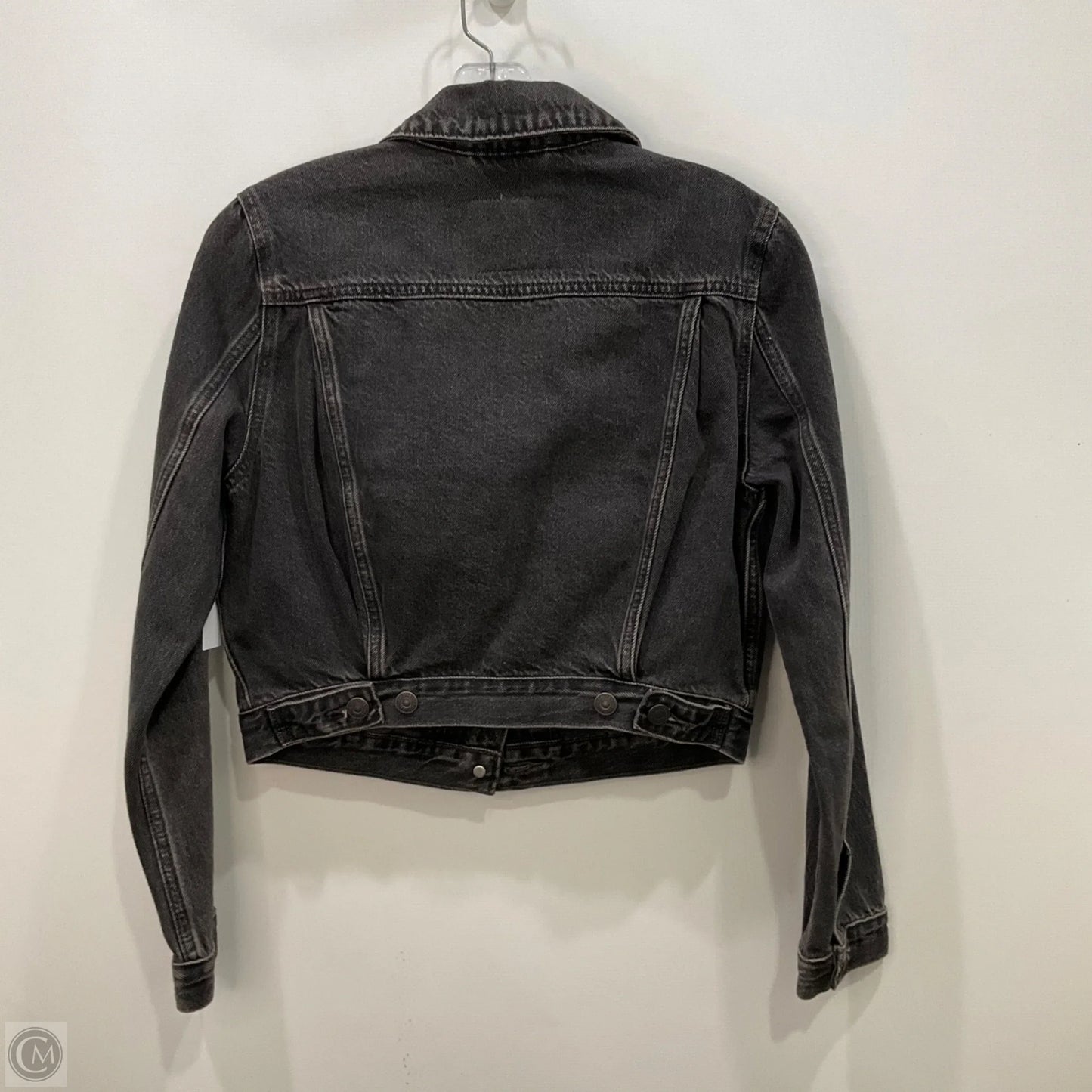Jacket Denim By Levis In Black, Size: M