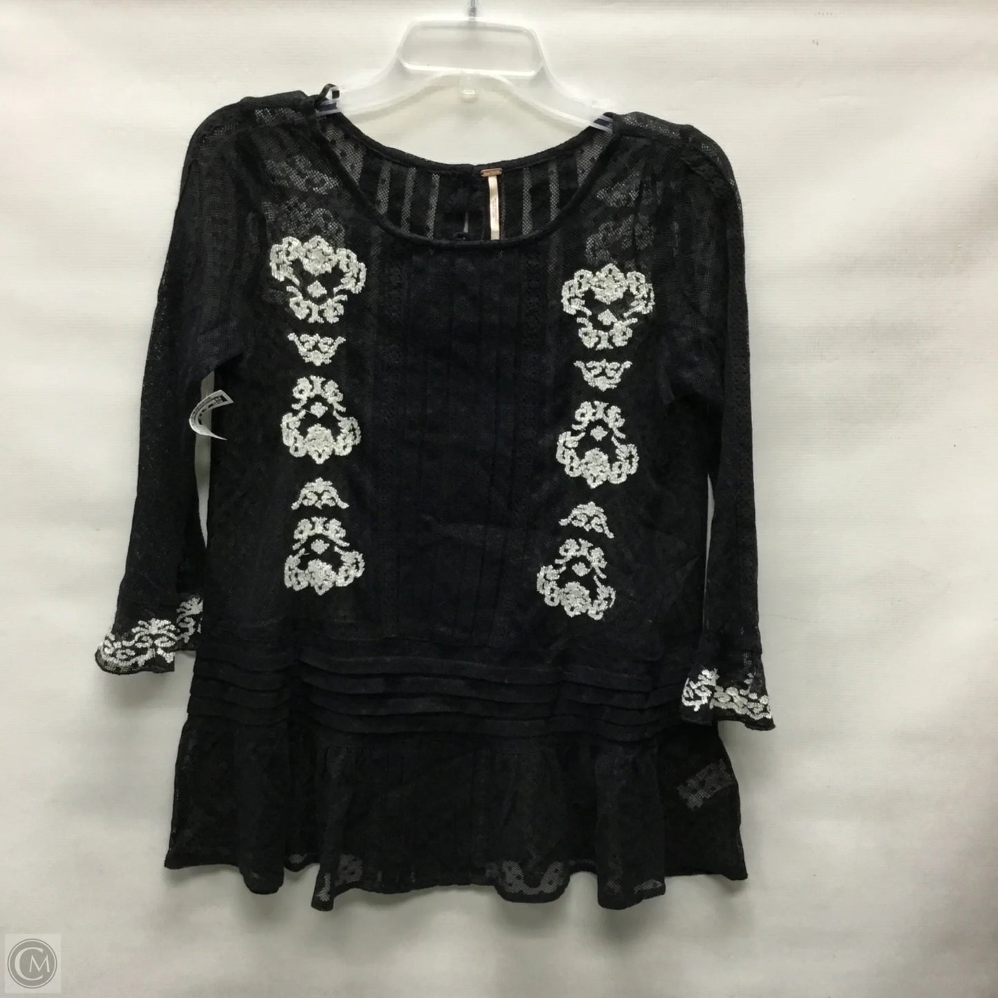 Top Long Sleeve By Free People In Black, Size: Xs