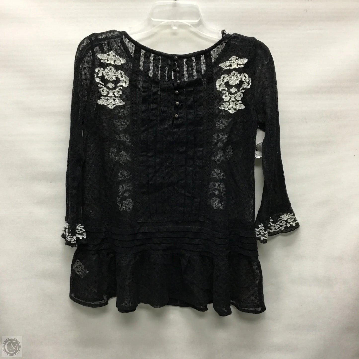 Top Long Sleeve By Free People In Black, Size: Xs