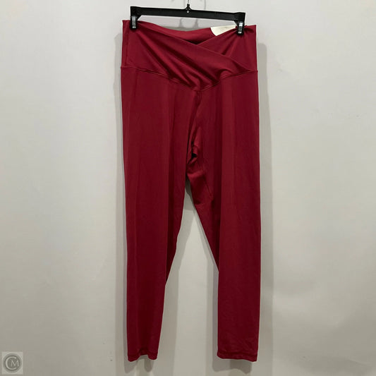 Athletic Leggings By Aerie In Red, Size: Xl