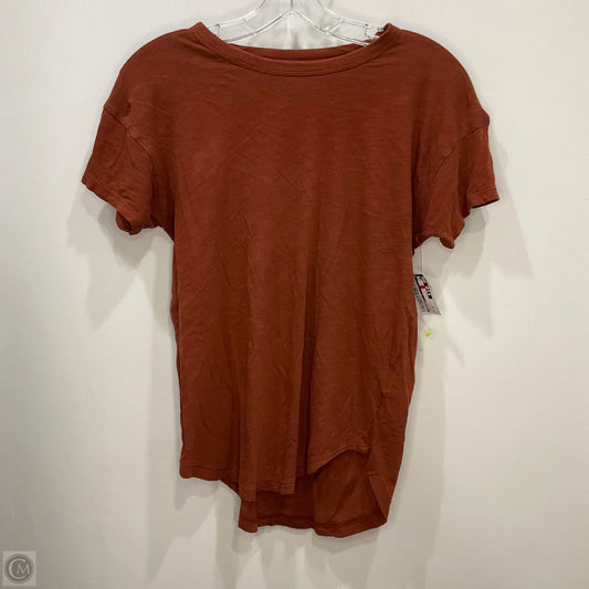 Top Short Sleeve By Madewell In Brown, Size: S