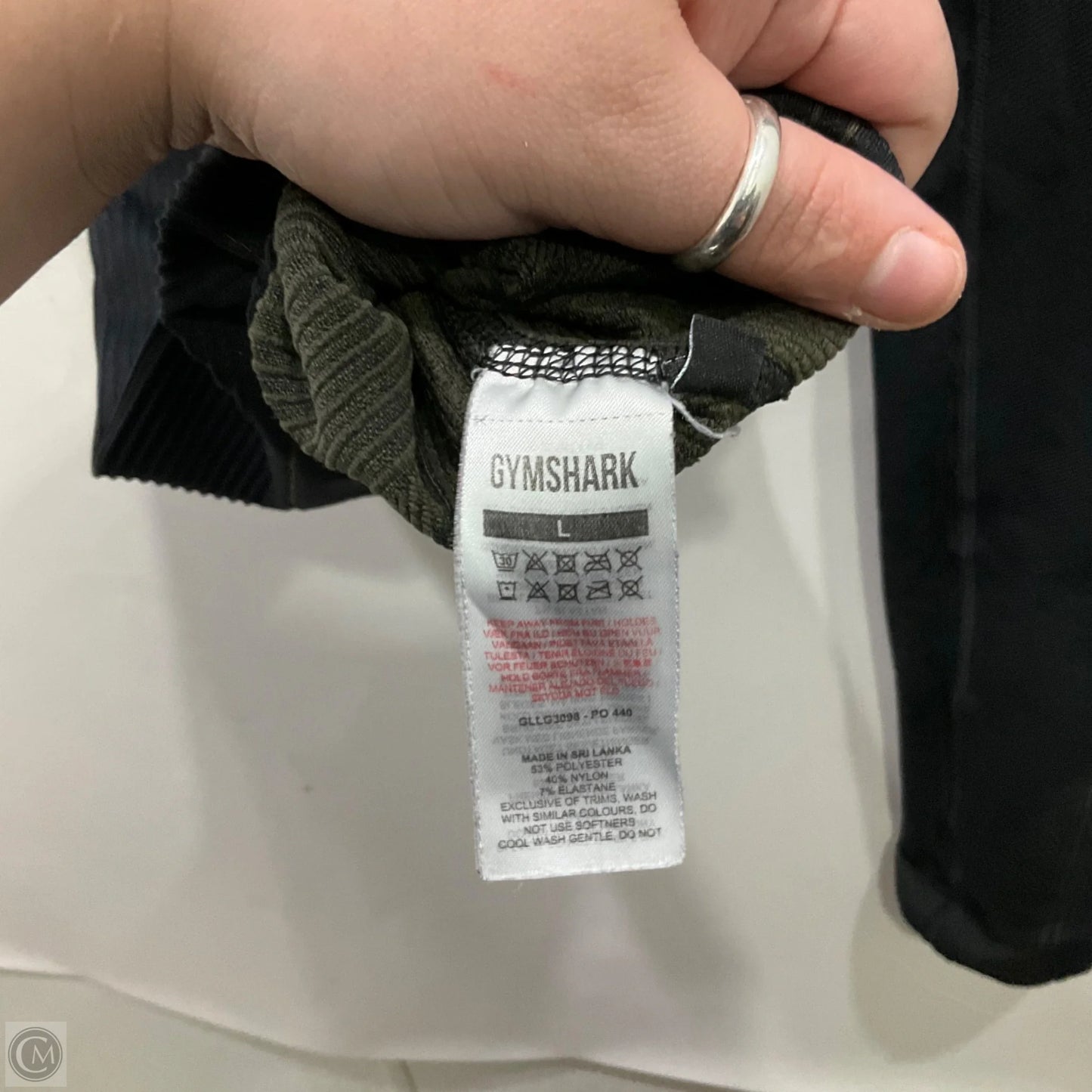 Athletic Leggings By Gym Shark In Black, Size: L