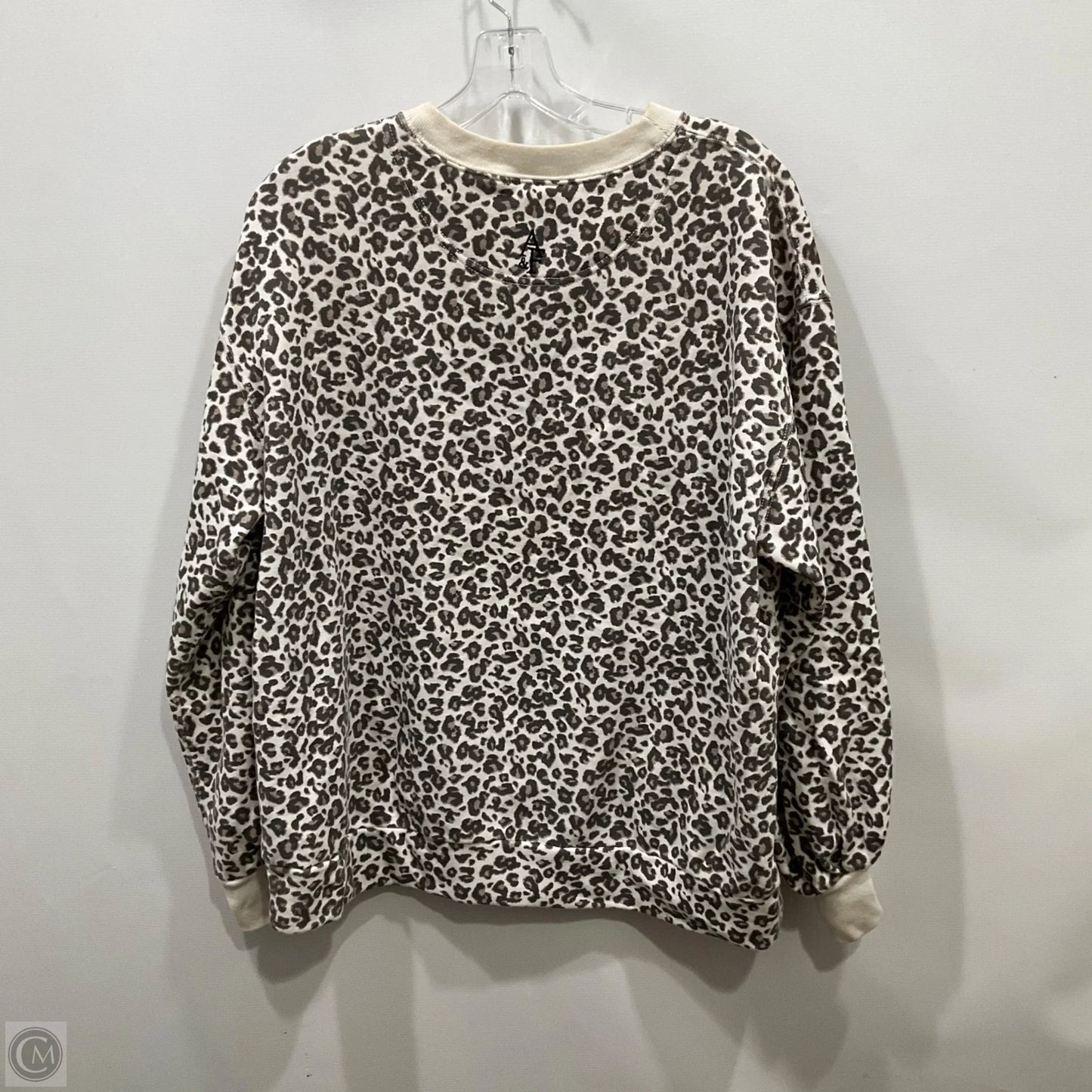 Sweatshirt Crewneck By Abercrombie And Fitch In Animal Print, Size: L