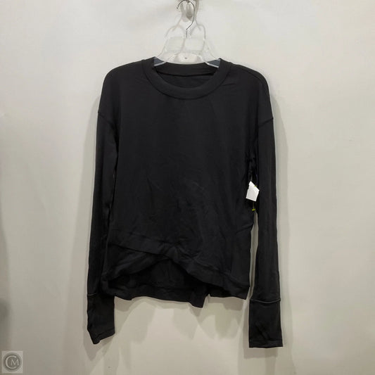 Top Long Sleeve By Lululemon In Black, Size: 10