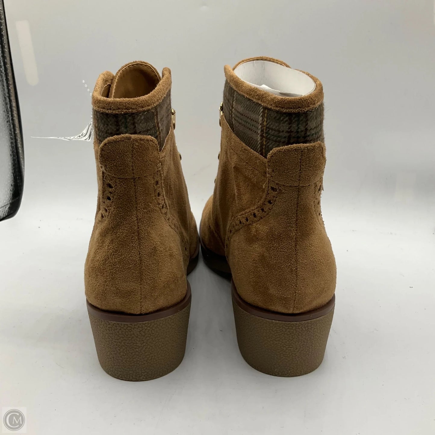 Boots Ankle Heels By Tommy Hilfiger In Brown, Size: 9