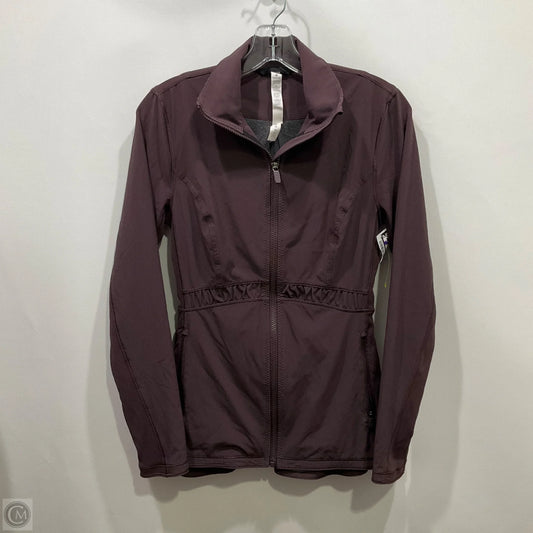 Athletic Jacket By Lululemon In Purple, Size: 6