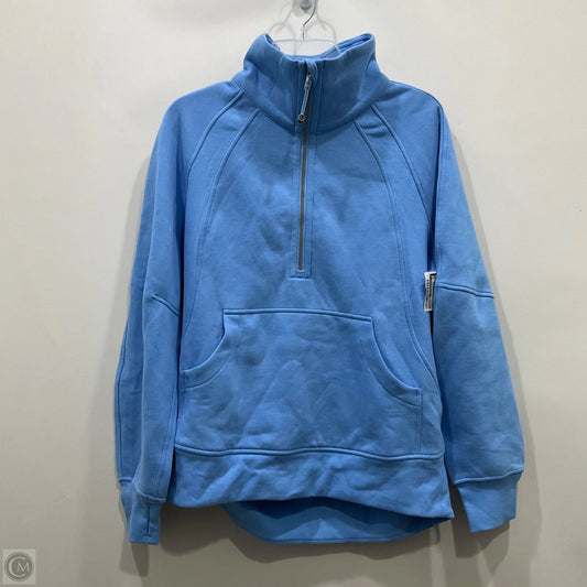 Athletic Sweatshirt Collar By Lululemon In Blue, Size: Xs
