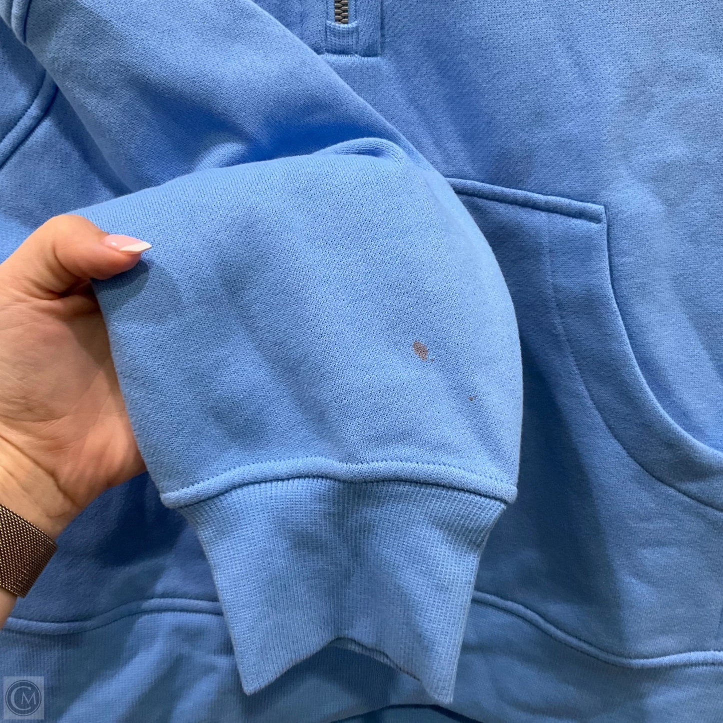 Athletic Sweatshirt Collar By Lululemon In Blue, Size: Xs