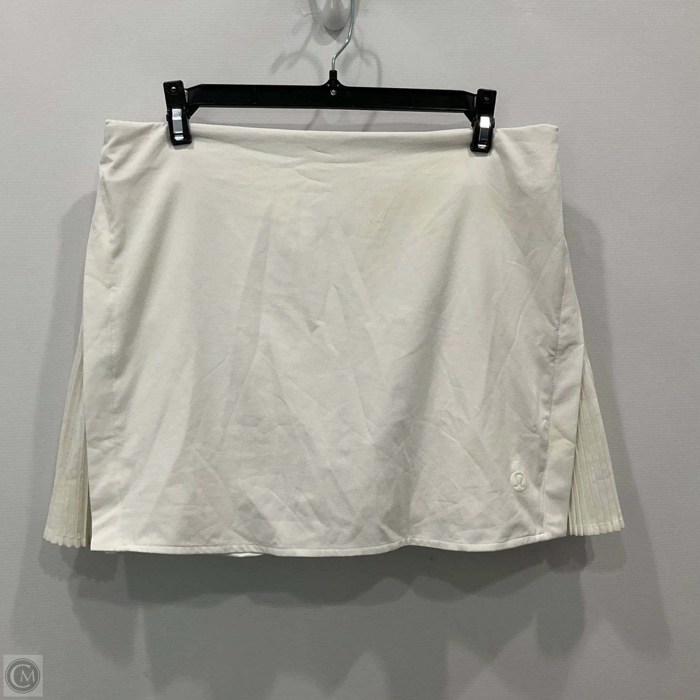 Athletic Skort By Lululemon In White, Size: 8