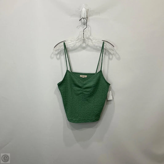 Top Sleeveless By Madewell In Green, Size: L