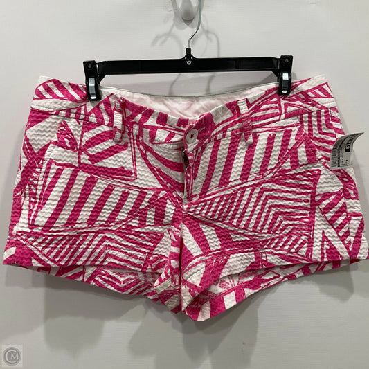 Shorts Designer By Lilly Pulitzer In Pink & White, Size: 8