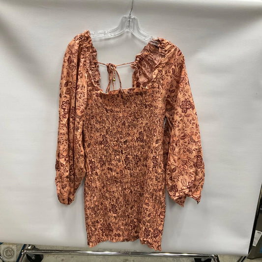 Dress Casual Short By Free People In Floral Print, Size: L