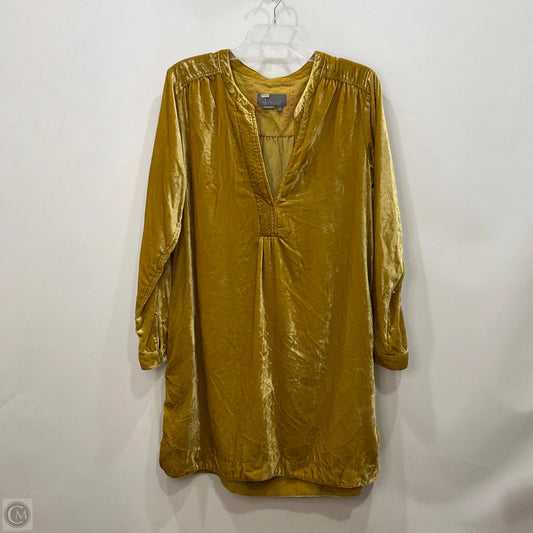 Dress Casual Midi By Anthropologie In Yellow, Size: M