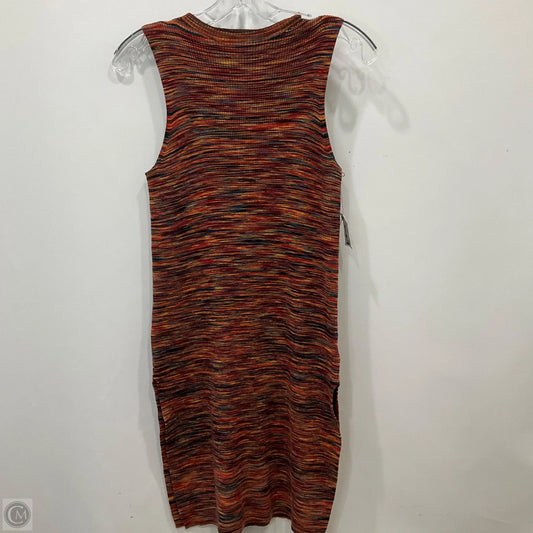 Dress Casual Midi By Anthropologie In Blue & Orange, Size: S