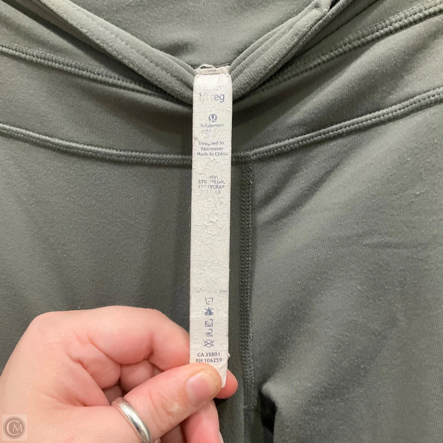 Athletic Pants By Lululemon In Green, Size: 10