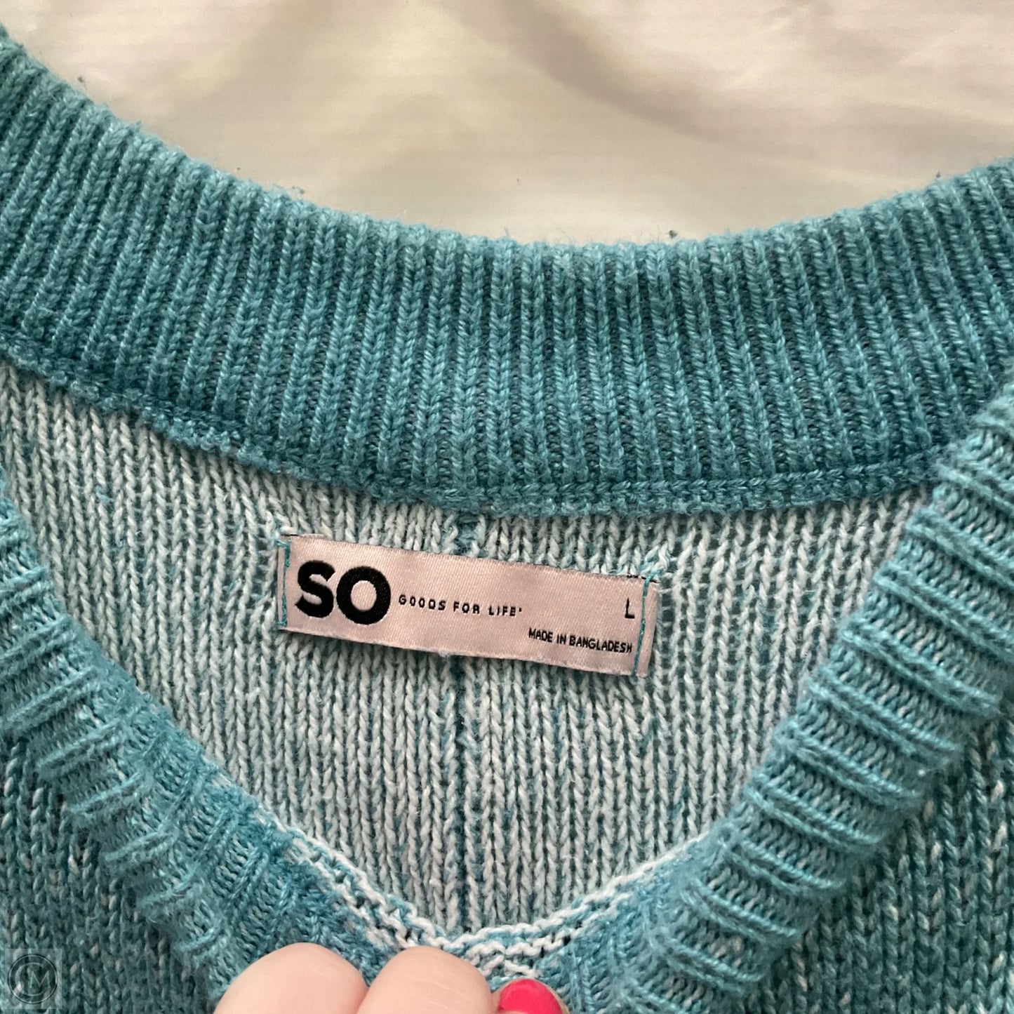 Sweater By So In Blue, Size: L