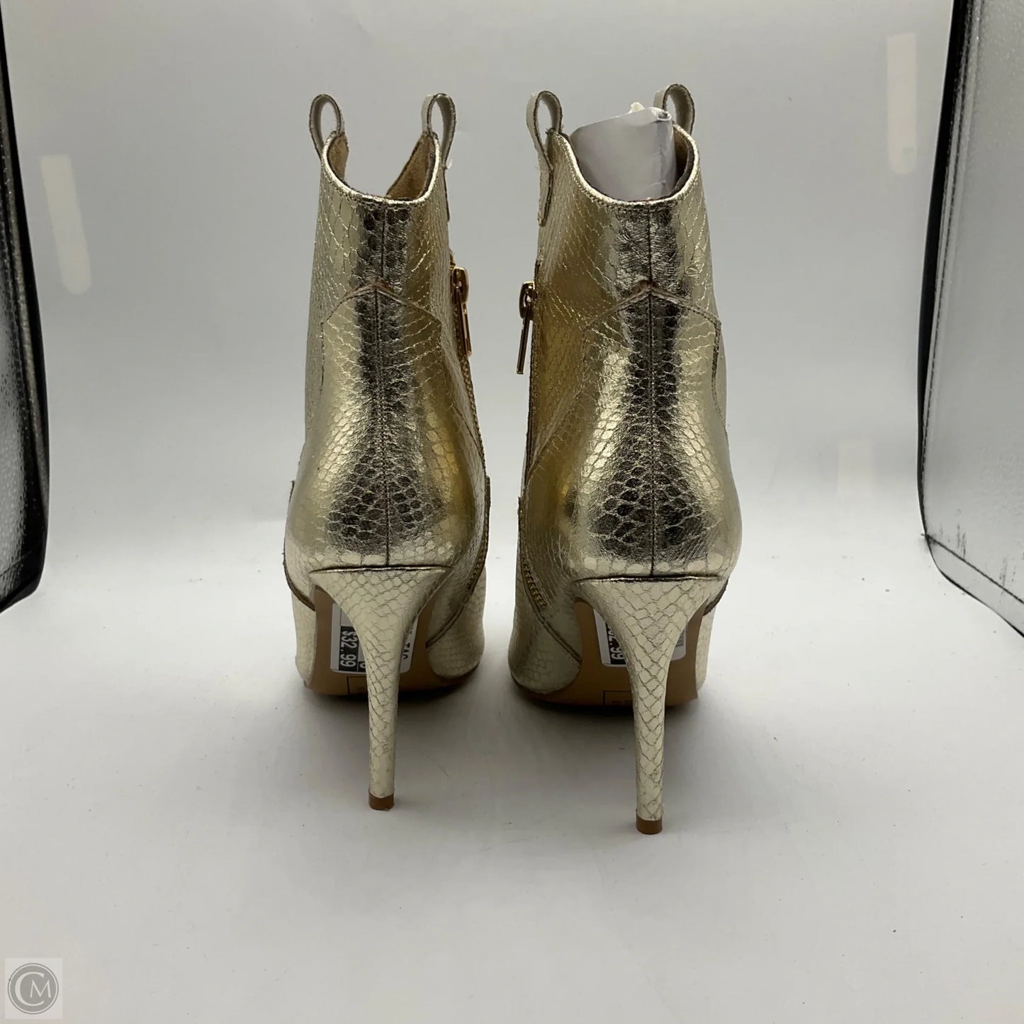 Boots Ankle Heels By Shu Shop In Gold, Size: 6