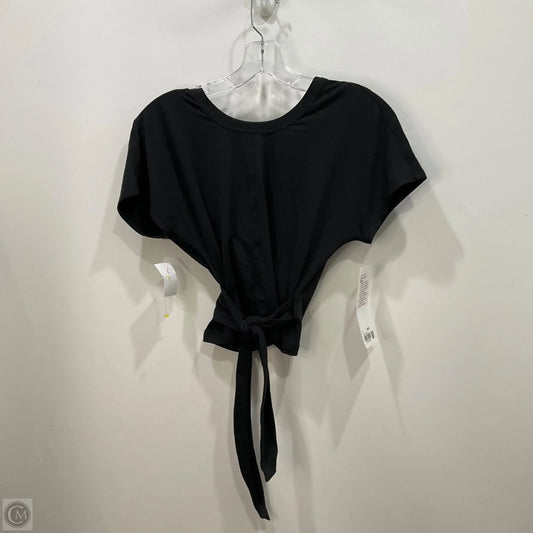 Athletic Top Short Sleeve By Lululemon In Black, Size: 2