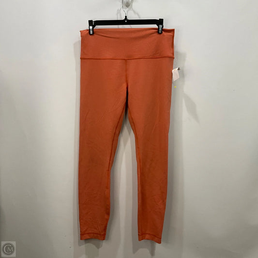 Athletic Leggings By Lululemon In Orange, Size: 8