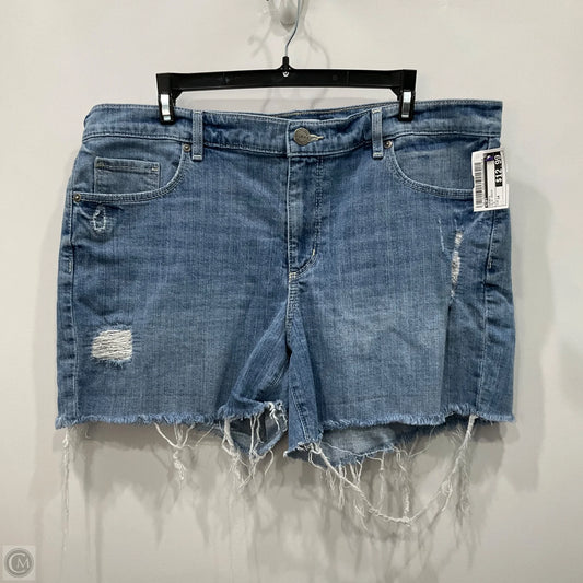 Shorts By Loft In Blue Denim, Size: 14