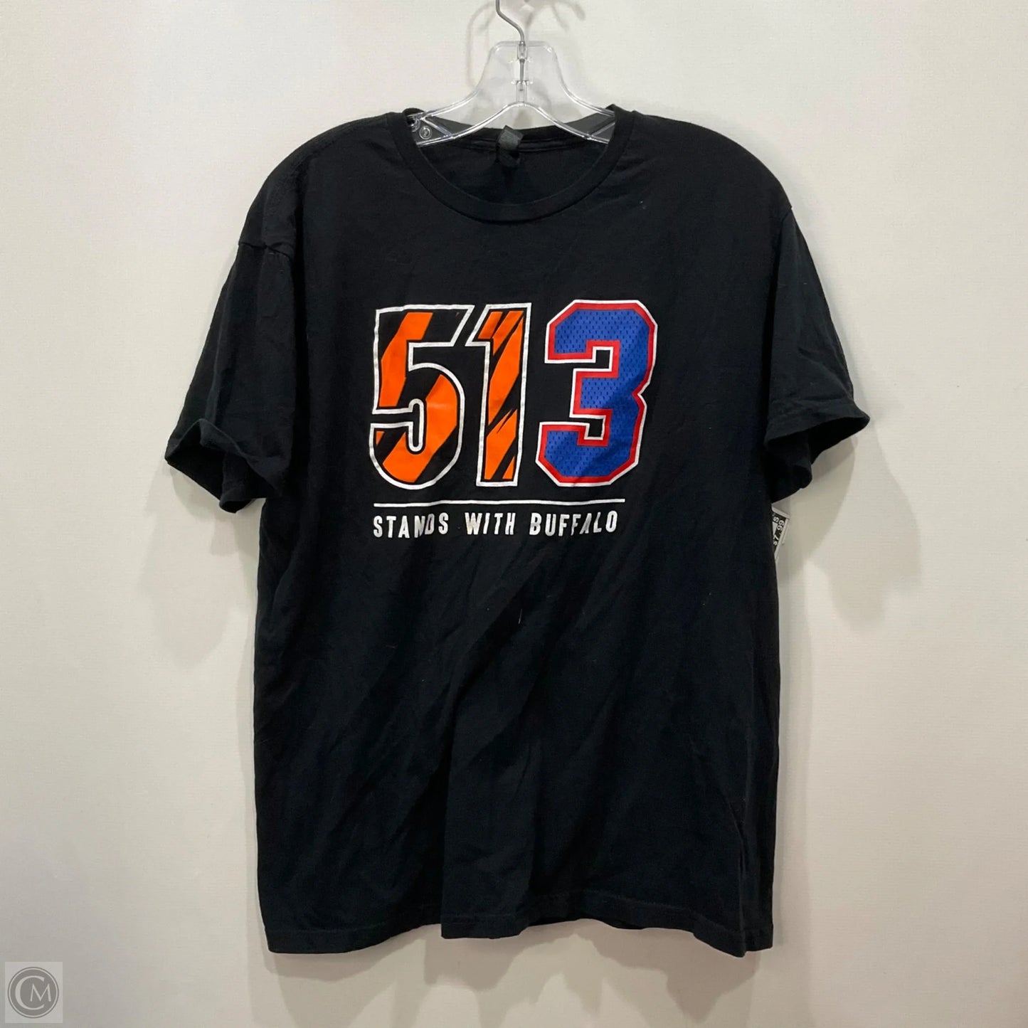 Top Short Sleeve By Gildan In Black, Size: L