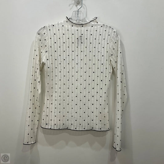 Top Long Sleeve By Honey Punch In Polkadot Pattern, Size: Xs