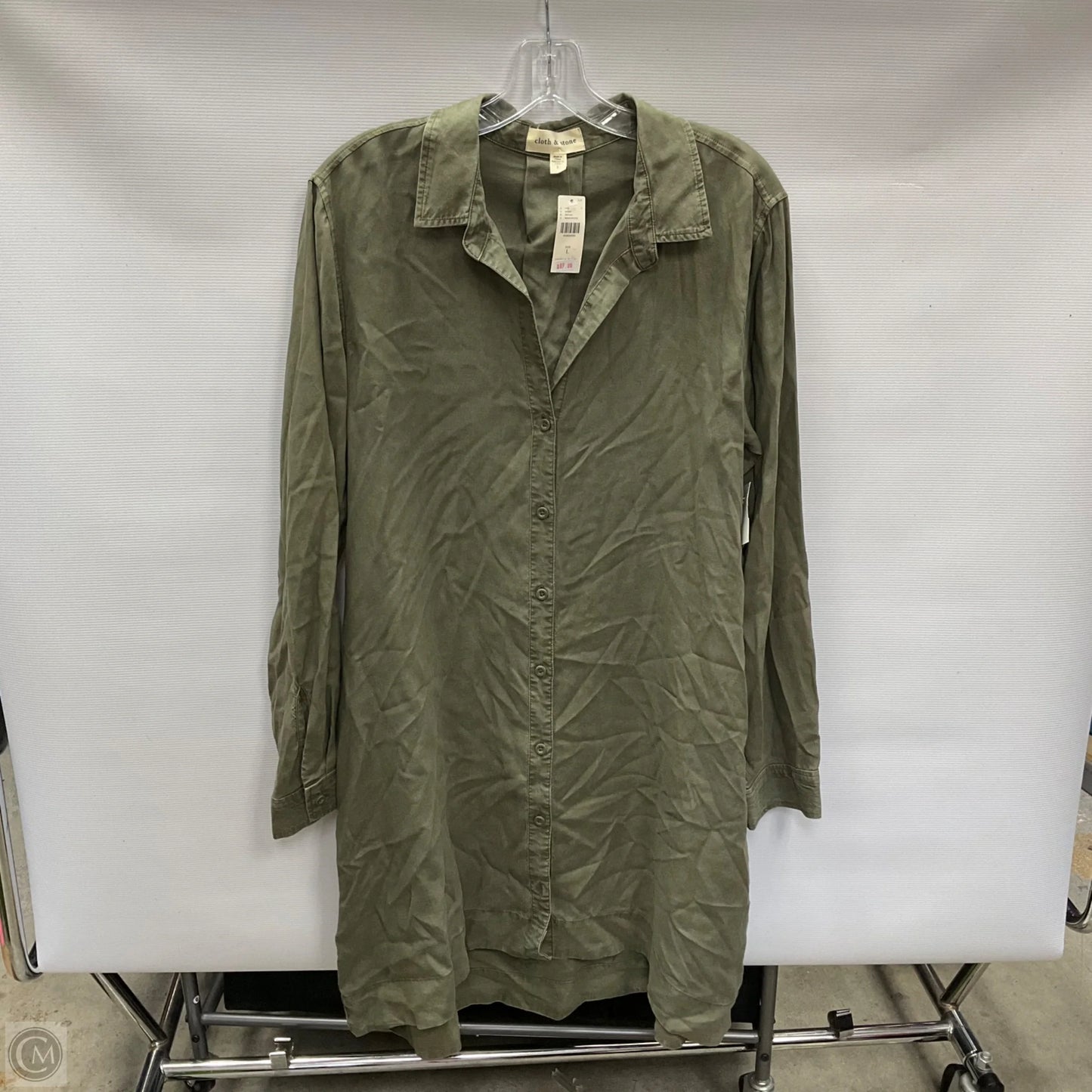 Dress Casual Short By Cloth & Stone In Green, Size: L