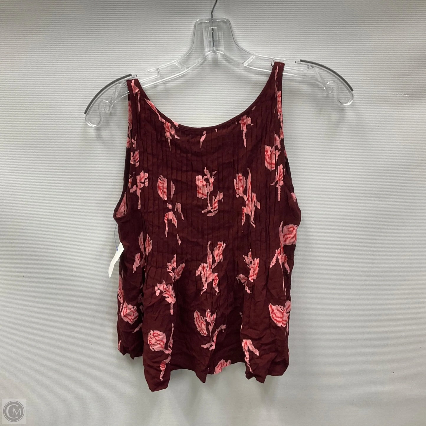 Top Sleeveless By Maeve In Maroon, Size: 0