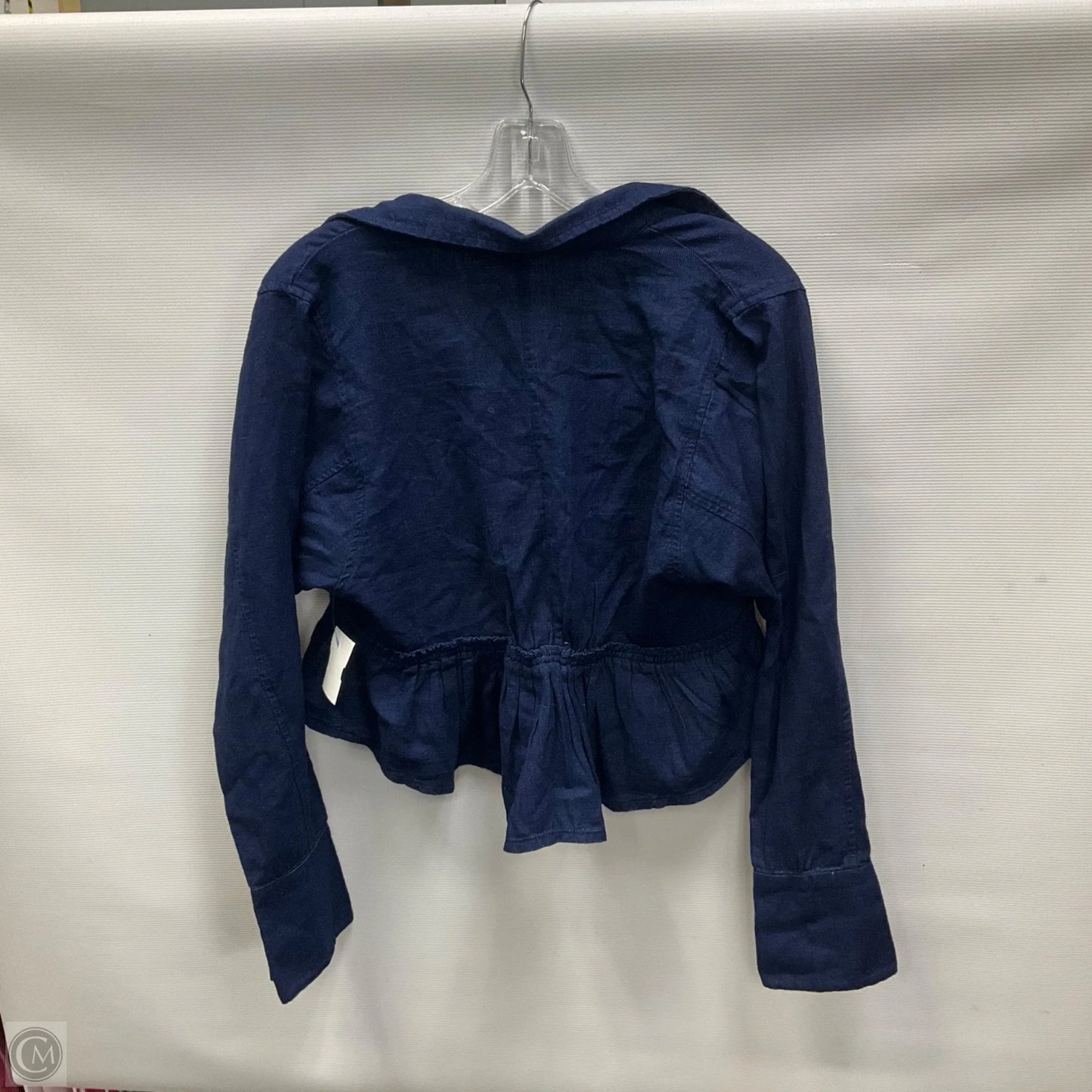 Top Long Sleeve By Pilcro In Blue, Size: M