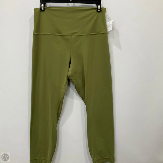 Athletic Leggings By Lululemon In Green, Size: 12