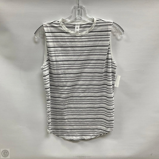 Athletic Tank Top By Lululemon In Striped Pattern, Size: 4