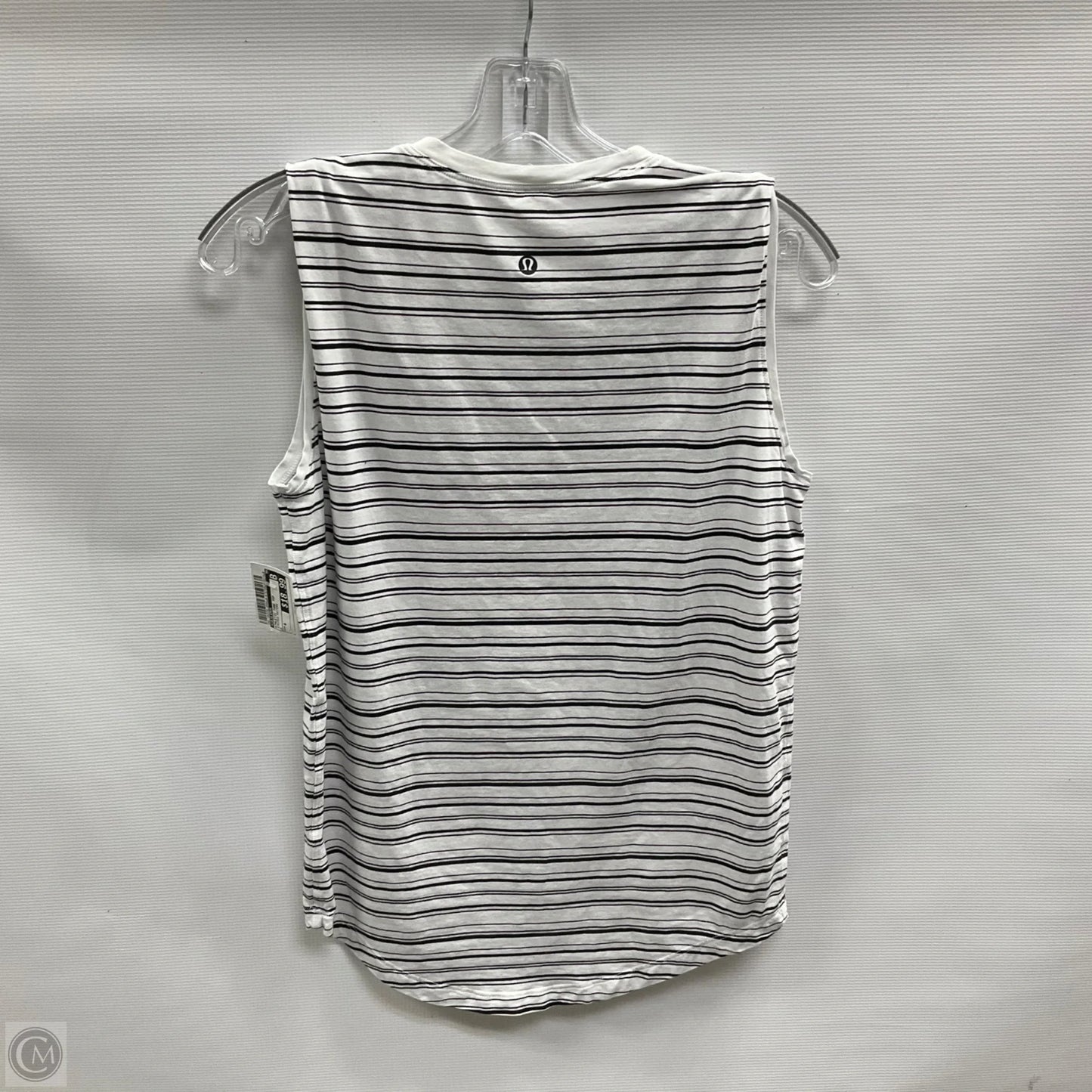 Athletic Tank Top By Lululemon In Striped Pattern, Size: 4