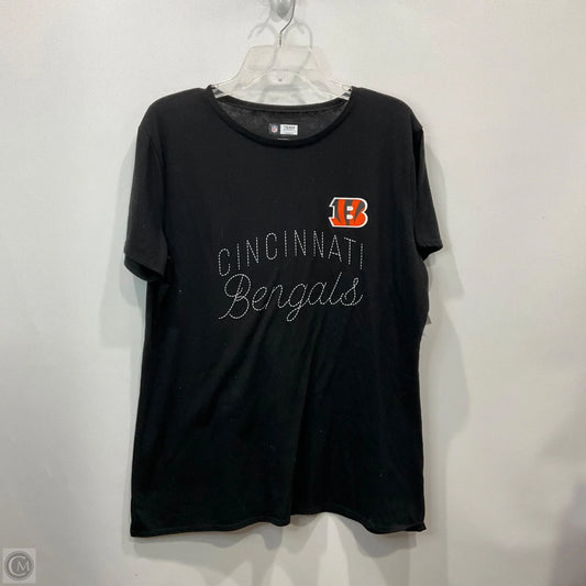Top Short Sleeve By Nfl In Black, Size: Xl