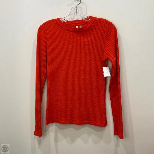 Top Long Sleeve By Pilcro In Orange, Size: S