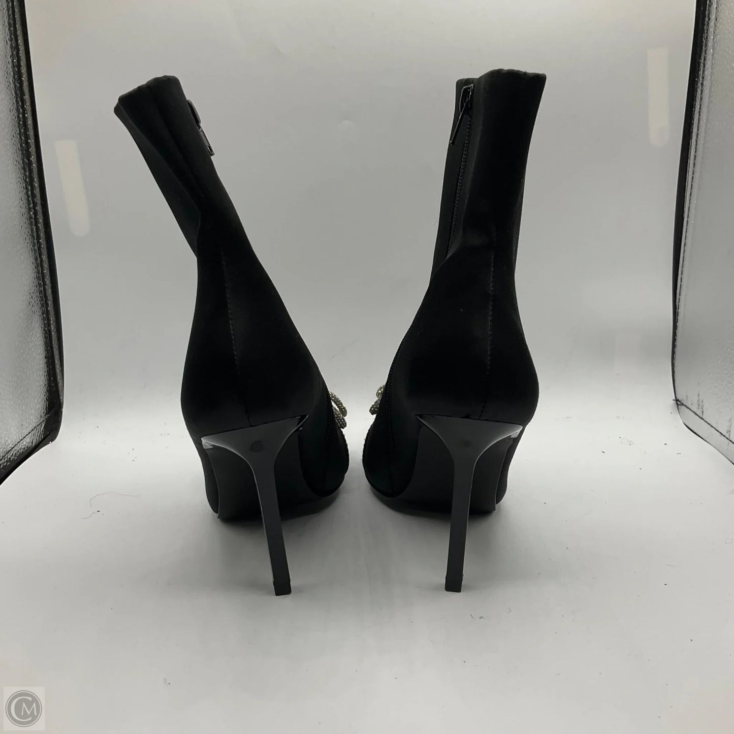 Boots Ankle Heels By Steve Madden In Black, Size: 9