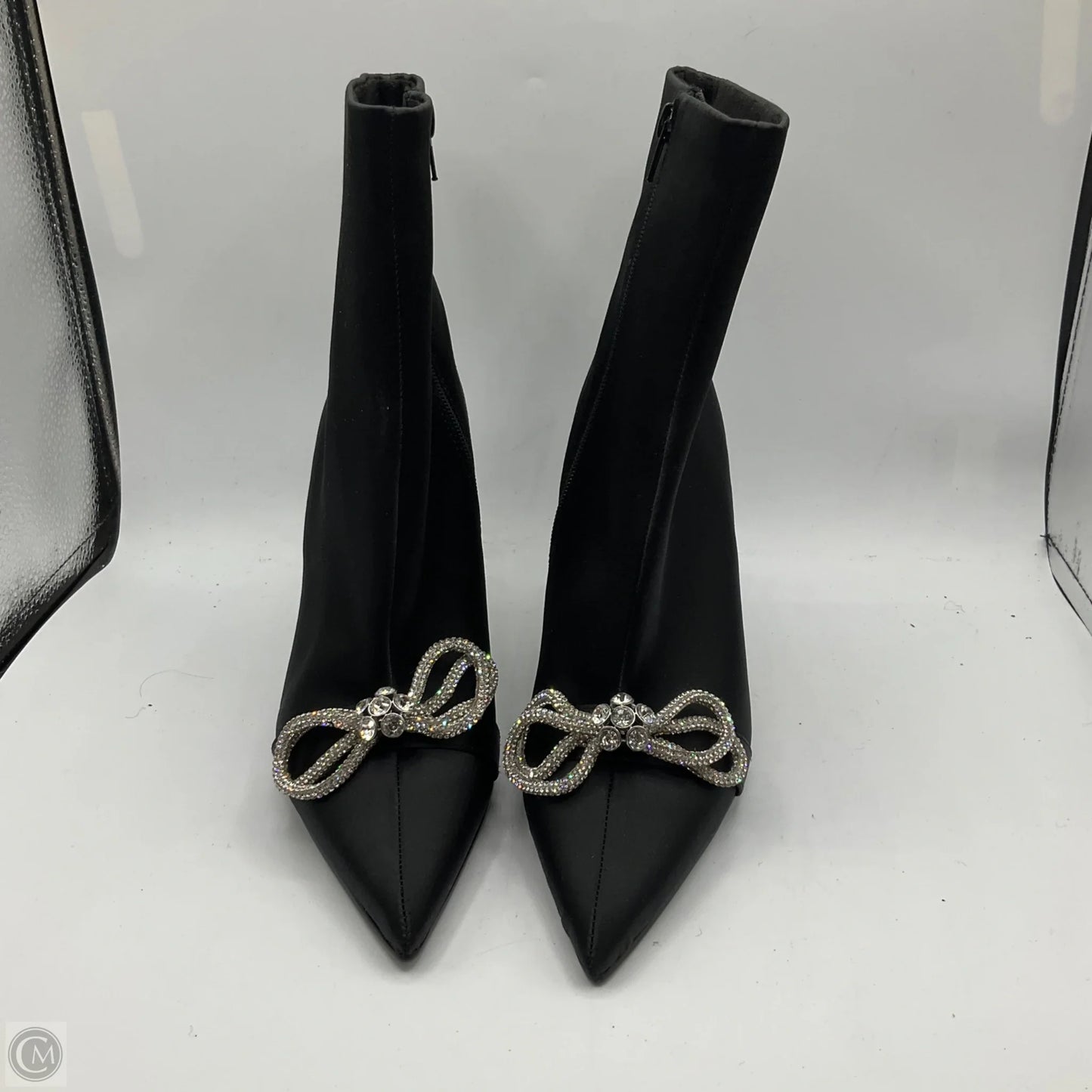 Boots Ankle Heels By Steve Madden In Black, Size: 9