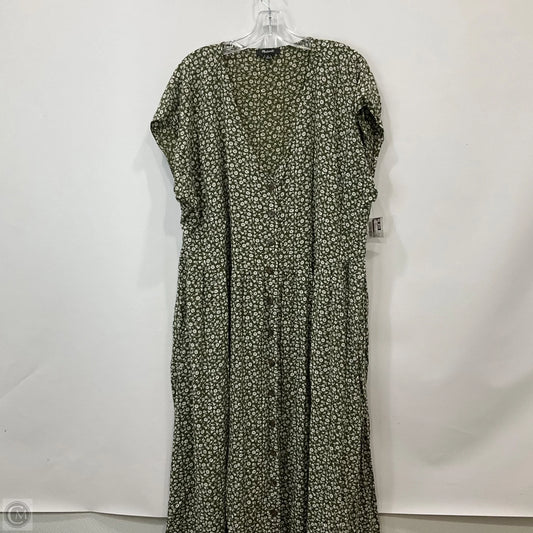 Dress Casual Maxi By Madewell In Green, Size: 2x
